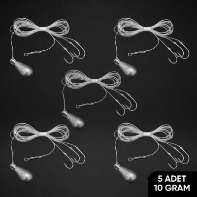 3 İğneli Kurşunlu Dip Beden Takımı - 10gr (5 Adet)