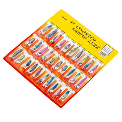 30'lu Olta Kaşığı Seti - Alabalık/Turna/Levrek Avı İçin Karışık Renk ve Boyutlarda (SNK01-517)