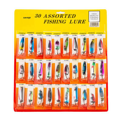 30'lu Olta Kaşığı Seti - Alabalık/Turna/Levrek Avı İçin Karışık Renk ve Boyutlarda (SNK01-517) - 2