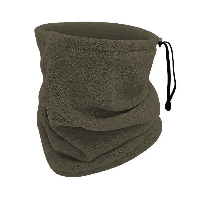 3'lü Kışlık Set Polar Bere, Eldiven, Boyunluk - Warm - Haki - 3