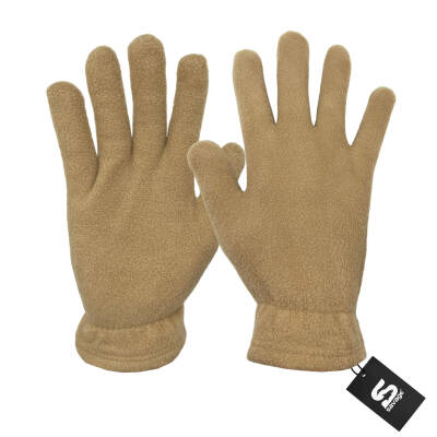 3'lü Kışlık Set Polar Bere, Eldiven, Boyunluk - Warm - Kum - 4