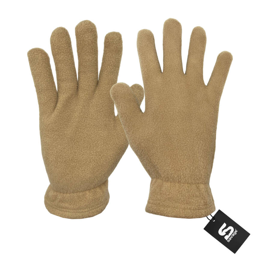 3'lü Kışlık Set Polar Bere, Eldiven, Boyunluk - Warm - Kum - 4