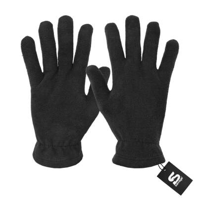 3'lü Kışlık Set Polar Bere, Eldiven, Boyunluk - Warm - Siyah - 4