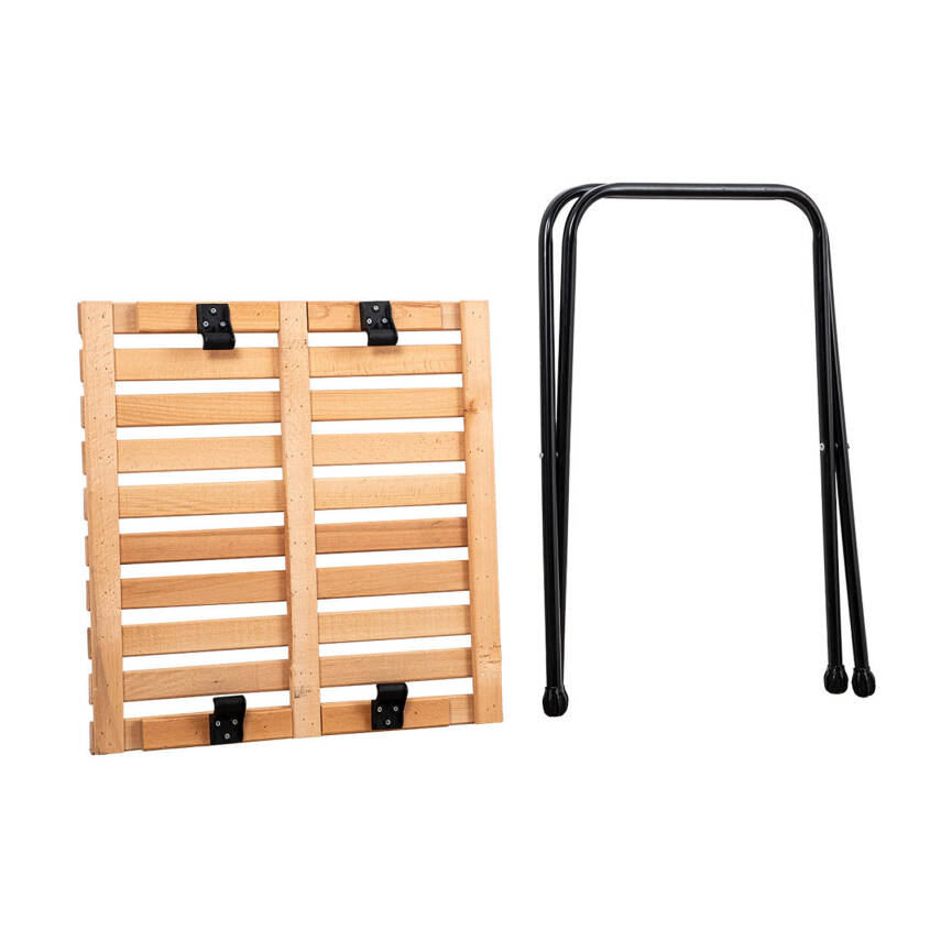 4 Adet Katlanır Kamp Sandalyesi ve Masa Seti - Rock - Kül Gri / Antrasit - Bardaklıklı - 140 KG - 5