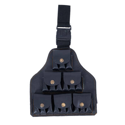 Deri Bacak Fişekliği - Savage - Siyah - 18