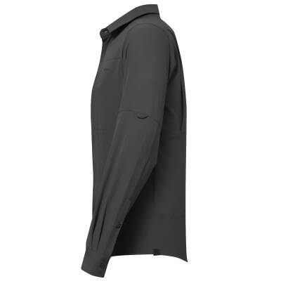 Alpinist Tegus Uzun Kollu Erkek Gömlek Antrasit Detay