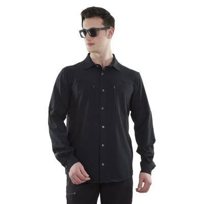 Alpinist Tegus Uzun Kollu Erkek Gömlek Siyah (600701) Resmi