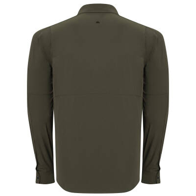 Alpinist Natriks Uzun Kollu Erkek Gömlek Haki Detayları