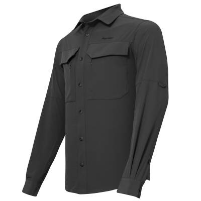 Alpinist Natriks Uzun Kollu Erkek Gömlek Antrasit Arka Görünüm