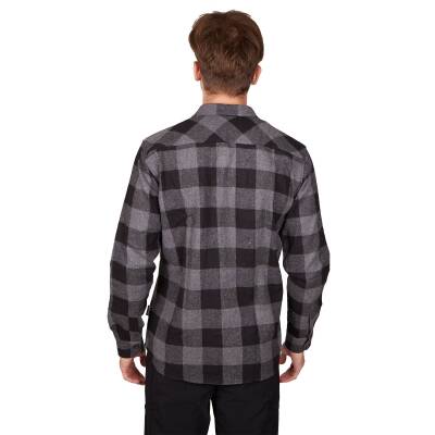 Alpinist Felder Erkek Ekose Outdoor Gömlek Antrasit Detaylı Çekim