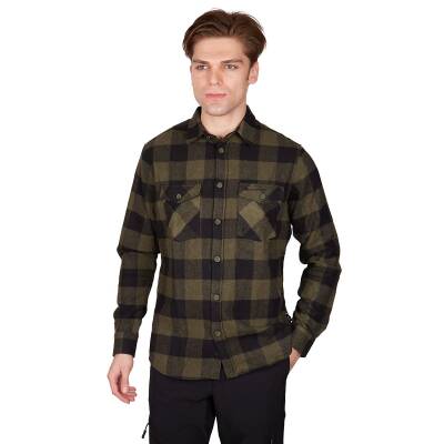 Alpinist Felder Erkek Ekose Outdoor Gömlek Haki