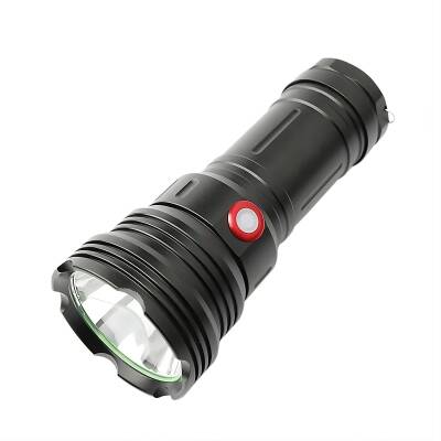 Argeus Şarjlı 3 Pilli Kılıflı Metal El Feneri Resmi