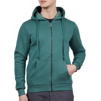 Alpinist Covert Tam Fermuarlı Erkek Sweatshirt Nefti