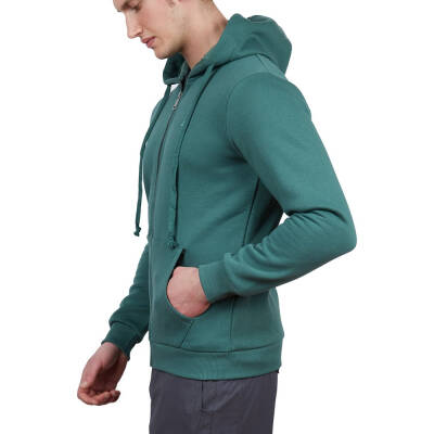 Alpinist Covert Tam Fermuarlı Erkek Sweatshirt Nefti Detay