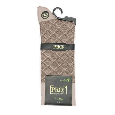 Pro Çorap G.Poti Bambu Erkek Çorabı Bej Detay