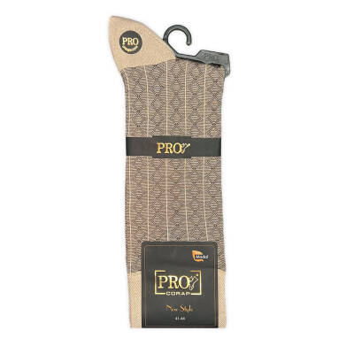 Pro Çorap Rambutan Modal Erkek Çorabı Bej Detay