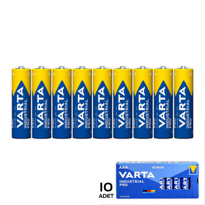 Varta Industrial Pro Alkaline AAA İnce Kalem Pil 10