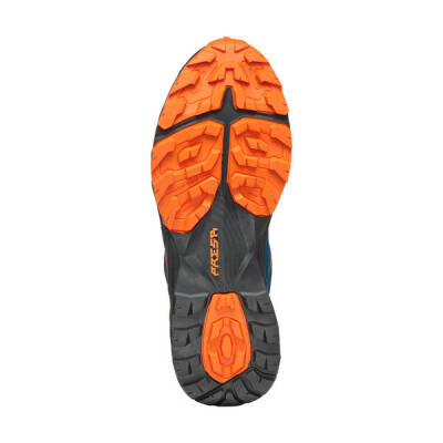 Scarpa Rush 2 Gore-Tex Koşu Ayakkabısı Cosmic Blue-Orange Arka Görünüm