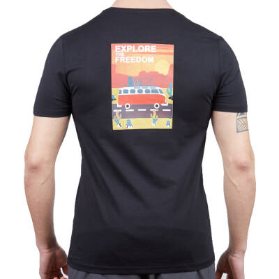 Erkek Tişört - Pamuklu Spor Tişört - Vassi - Siyah Kullanım Alanları