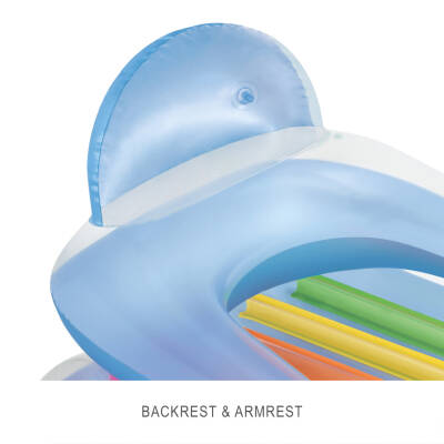 Şişme Havuz Deniz Yatağı - Sultan Yatağı - Bardaklıklı - Mavi (58802EU) Detaylı Görünüm