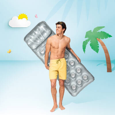 Intex Bardaklıklı Şişme Deniz & Havuz Yatağı Detay 2