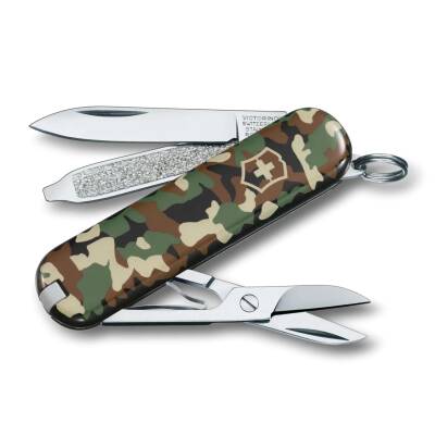 Victorinox Klasik SD 58mm Yeşil Kamuflaj İsviçre Çakısı