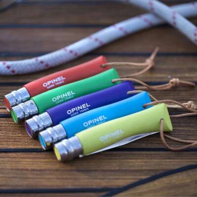 Opinel No:7 Gök Mavisi Katlanır Cep Çakısı Detay