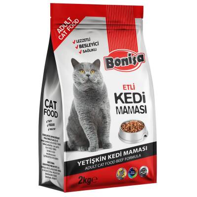 Bonisa Etli Yetişkin Kedi Maması 2 Kg