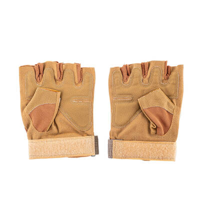 Parmaksız Kemik Taktikal Eldiven - Kum - 1108 Aksiyon
