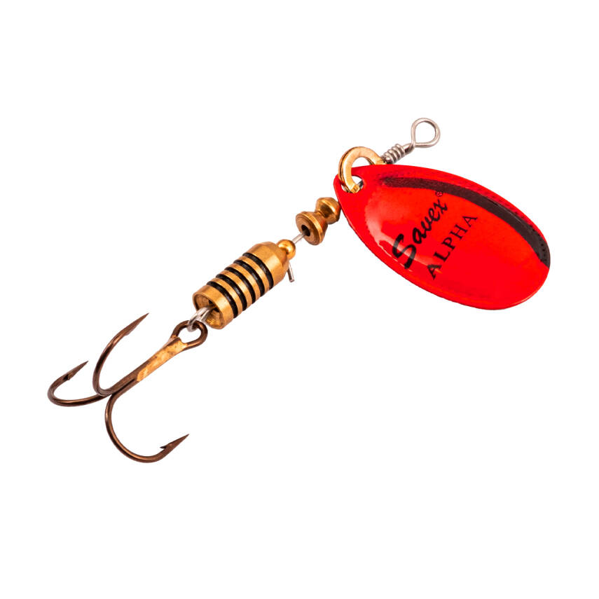 Alabalık Turna Döner Olta Kaşığı - Alpha - Platium Kırmızı - No:2 - 1