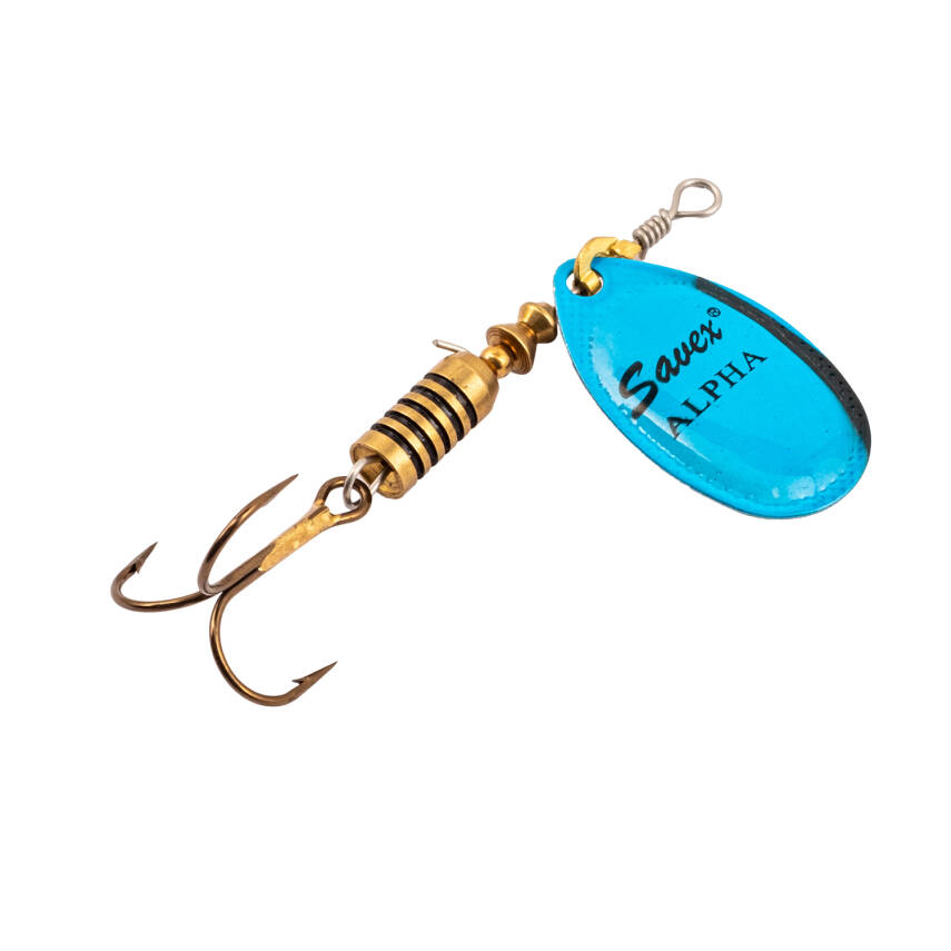 Alabalık Turna Döner Olta Kaşık - Alpha - Platium Mavi - No:3 - 1