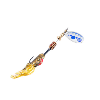 Alabalık Turna Döner Olta Kaşık - Ilba Bubble Yem 390123 - Gümüş/Mavi - No:3 - 1