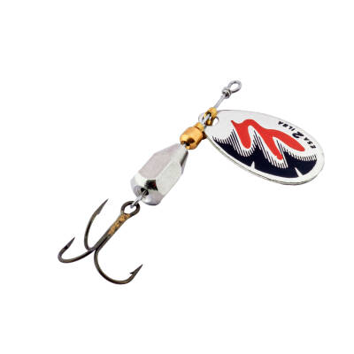 Alabalık Turna Döner Olta Kaşık - Ilba Esa 42142 - Gümüş/Kır/Siyah - No:2 - 1