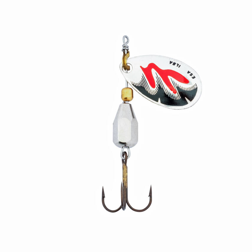 Alabalık Turna Döner Olta Kaşık - Ilba Esa 42143 - Gümüş/Kır/Siyah - No:3 - 2