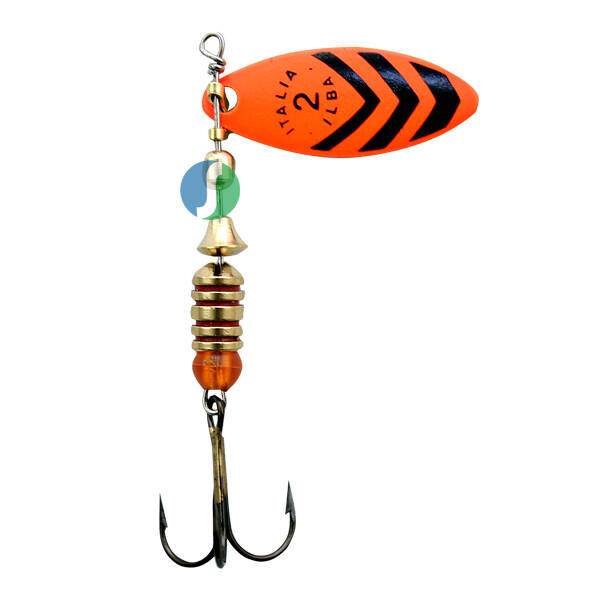 Alabalık Turna Döner Olta Kaşık - Ilba Sergente 58533 - Portakal/Siyah - No:3 - 1