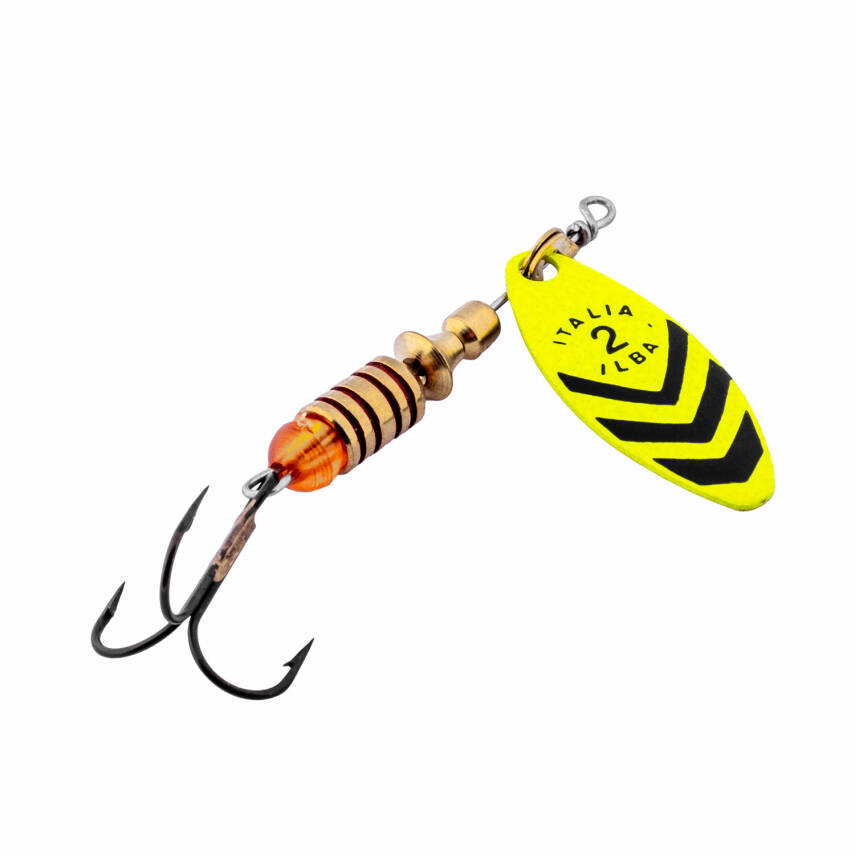 Alabalık Turna Döner Olta Kaşık - Ilba Sergente 58632 - Fluo/Siyah - No:2 - 1