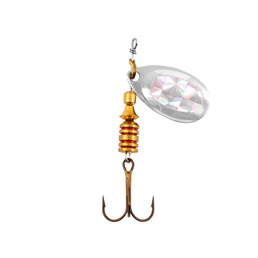 Alabalık Turna Döner Olta Kaşık - Ilba Tondo Alpha 30163 - Gümüş - No:3 - 3