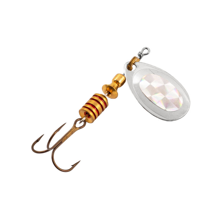 Alabalık Turna Döner Olta Kaşık - Ilba Tondo Alpha 30163 - Gümüş - No:3 - 1