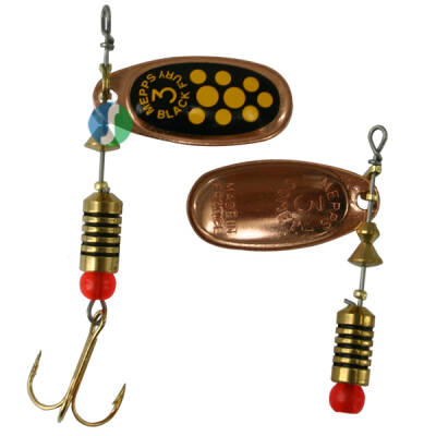 Alabalık Turna Döner Olta Kaşık - Mepps Black Fury - Bakır-Sarı No:2