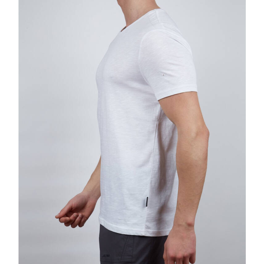 Alpinist Albino Düz Beyaz Erkek T-shirt - %100 Pamuklu Günlük Spor - 2