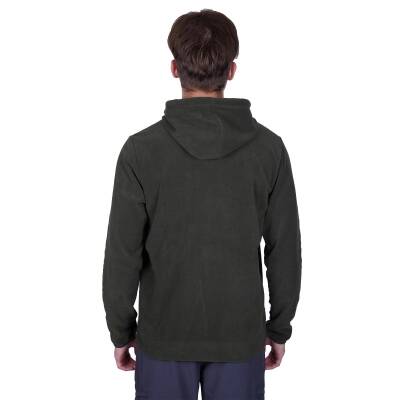 Alpinist Cliff Erkek Kapşonlu Polar Haki - 4