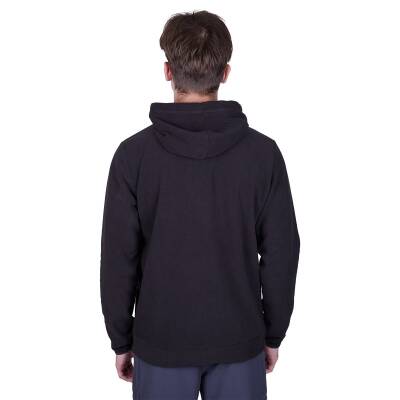 Alpinist Cliff Erkek Kapşonlu Polar Siyah - 3