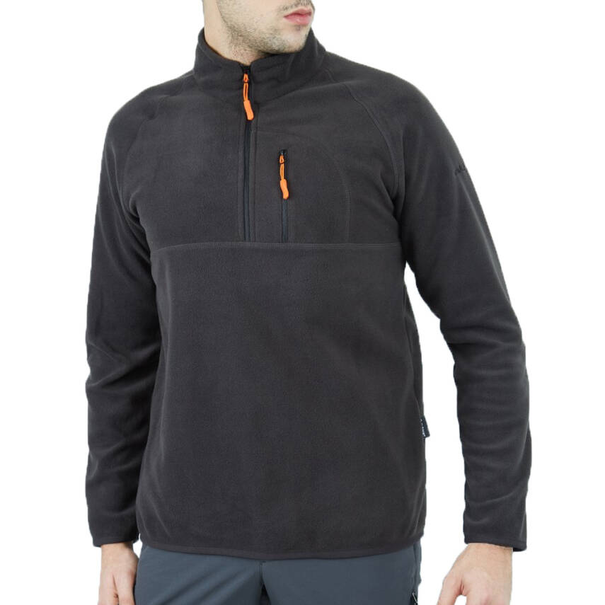 Alpinist Gamma Fermuarlı Erkek Polar Sweet Antrasit - 1
