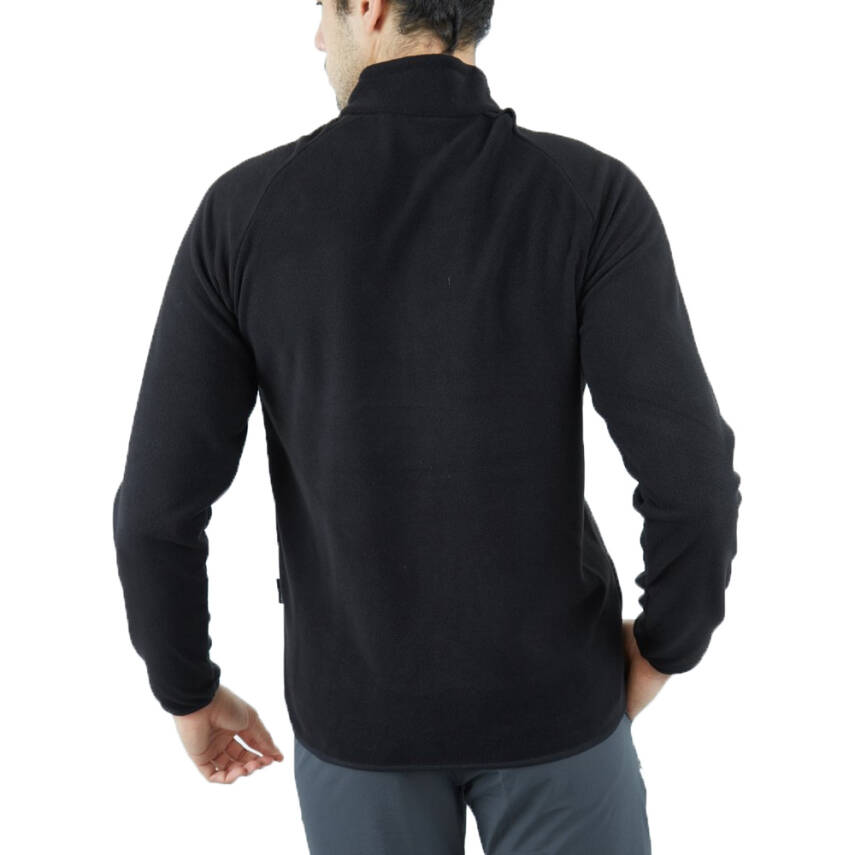 Alpinist Gamma Fermuarlı Erkek Polar Sweet Siyah - 3