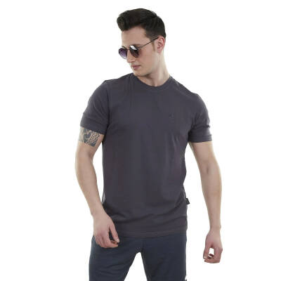 Alpinist Lucid Antrasit Erkek Tişört - Organik Pamuklu Konfor