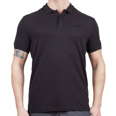 Alpinist Roc Erkek Polo Yaka Tişört - Siyah