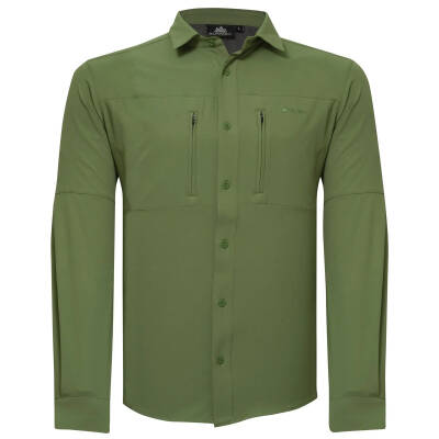 Alpinist Tegus Uzun Kollu Erkek Gömlek - Açık Yeşil ile Özgürlüğün Tadını Çıkarın