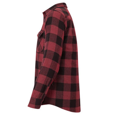 Alpinist Vejan Erkek Ekose Outdoor Gömlek Vişne - 3