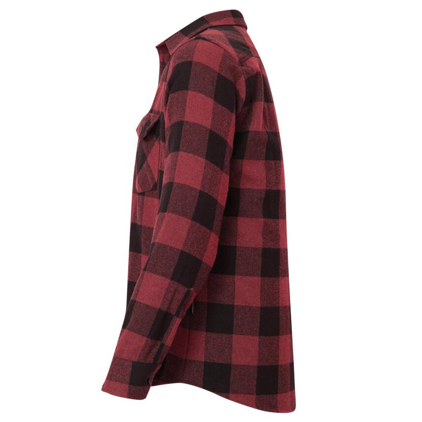 Alpinist Vejan Erkek Ekose Outdoor Gömlek Vişne - 3