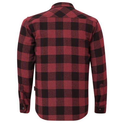 Alpinist Vejan Erkek Ekose Outdoor Gömlek Vişne - 4